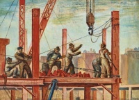 Reginald Marsh (American, 1898–1954), Iron Workers (1923)