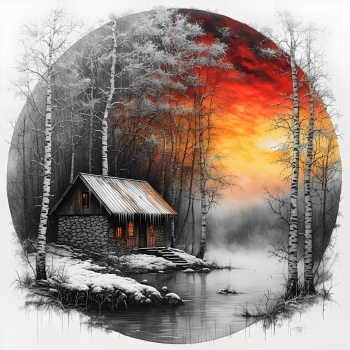 Solve Snow Blankets a Serene Winter Landscape jigsaw puzzle online with ...