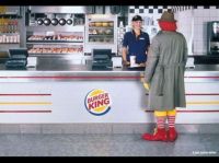 Ronald McDonald Caught In Burger King