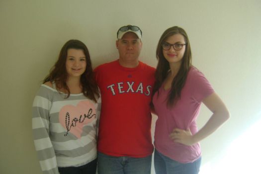 Steven, who is in Afghanistan now, and his daughters