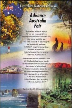 Australia's National Anthem, AUSTRALIA DAY, 26th January