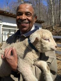 Alvin with lamb
