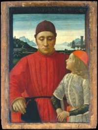 Francesco Sassetti (1421–1490) and His Son Teodoro, Domenico Ghirlandaio (Domenico Bigordi), ca. 1488