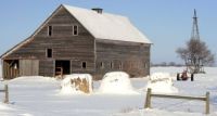 Barn and Snow