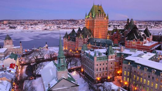 Québec City in wintertime