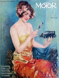 Motor Magazine, Sept 1922, cover by Howard Chandler Christy  (American, 1872 – 1952)