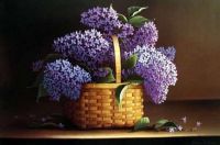 Lilac basket print
