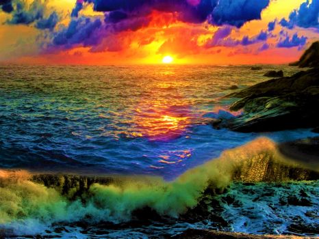 Solve Seascape jigsaw puzzle online with 374 pieces