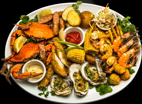 Solve Italian Seafood Dinner Plate jigsaw puzzle online with 108 pieces
