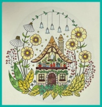 Self-colored drawings. Zelf gekleurde tekeningen.
