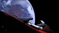 Starman In Orbiting Tesla Roadster