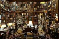 Richard Macksey’s home library.  "My own idea of a personal heaven. Helenpuz"