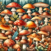 I Love Mushrooms! (choose your size)