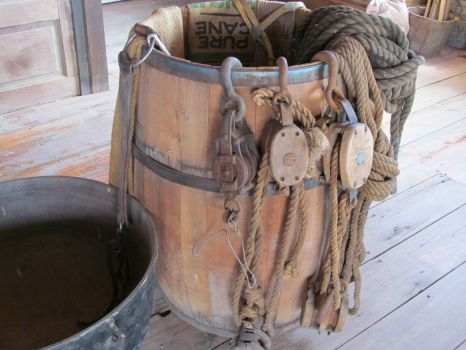 Barrel of Ropes and Pulleys