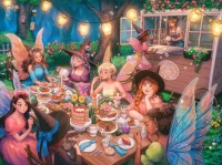 Fairy tea party 🍄 - by Ivy Dolamore Art