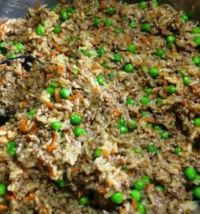 asian beef and rice skillet