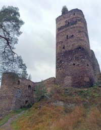 Gutštejn - zřícenina hradu, okr. Tachov