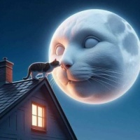 Cat moon 😊