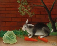 The Rabbit's Meal by Henri Rousseau