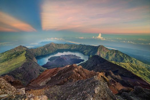 Sunrise at Mount Rinjani, Indonesia