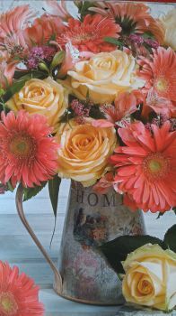 Roses and gerbera