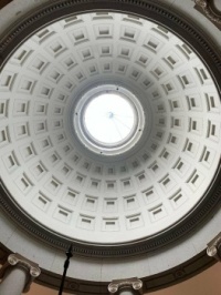 Domed ceiling in Prado Museum, Madrid, Spain