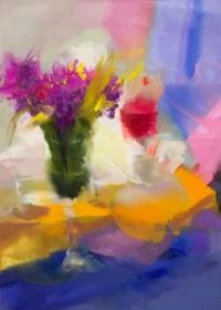 Colorful Still Life - Rose and Red