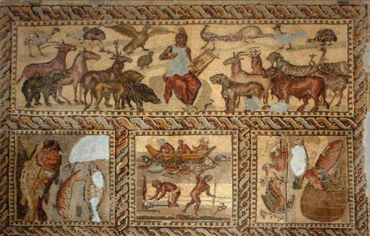 Solve Top Orpheus Charming the Beasts Bottom Fishing Scenes - Leptus ...