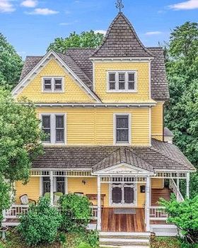 Yellow Victorian House in NJ