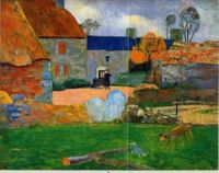 The Blue Roof by Paul Gauguin