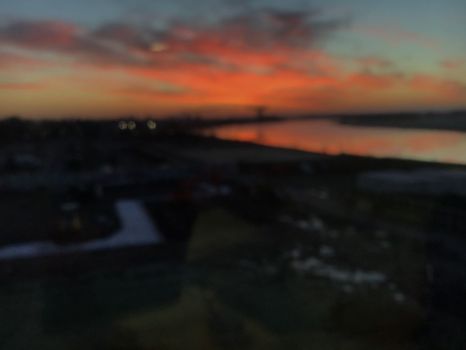 Dawn on River Clyde at Clydebank, Scotland at 08.29 on 02.01.2019