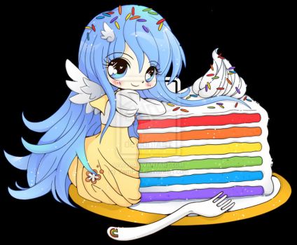 Rainbow Cake Luna