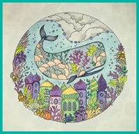 Self-colored drawings. Zelf gekleurde tekeningen.