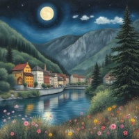 Springtime Fairytale – Swiss Mountain Town #1 🌿🏔️🏡