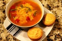Cheesy Vegetable Soup - normal cooking