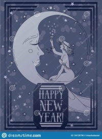 card-happy-new-year-art-deco-style-witn-crescent-retro-woman-drinking-champagne-vector-illustration-card-happy-new-134128796