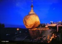 MYANMAR (Burma) - Kyaiktiyo Pagoda – The Golden Rock - Night View