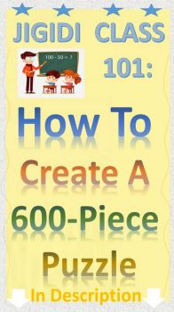 Solve JIGIDI 101 - MAKE YOUR PUZZLES 600 PIECES 3 jigsaw puzzle online with 45 pieces
