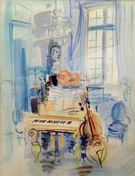 Solve Raoul Dufy Music Instruments Jigsaw Puzzle Online With Pieces