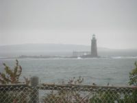 Ram Lighthouse in the fog
