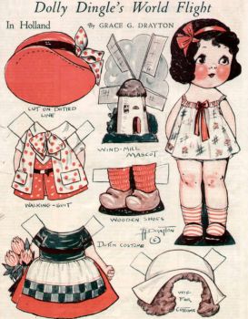Paper Doll ~ DOLLY DINGLE  ~  Holland