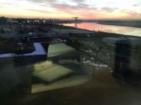 Dawn on River Clyde at Clydebank, Scotland at 08.18 on 02.01.2019
