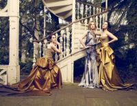 Michelle Dockery, Laura Carmichael and Jessica Brown Findlay by Jason Bell for Vogue