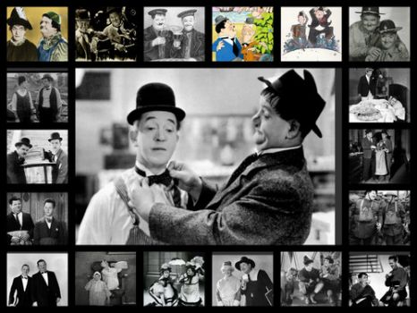 Solve laurel-and-hardy jigsaw puzzle online with 48 pieces