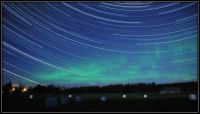 Star trail and Northern Lights