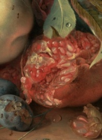 Jan van Huysum used a secret glazing technique that enhanced the bright colors and delicate textures.