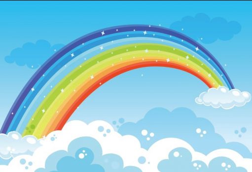 Solve Laeacco-Cartoon-Rainbow-Clouds-Portrait-Scene-Baby-Children- Photography-Background-Photographic-Vinyl-Backdrops-For-Photo-Studio jigsaw  puzzle online with 88 pieces