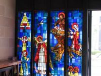 St Andrew stain glass window 