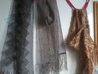 3 bobbin lace scarves