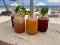 Tropical Drinks on the Caribbean